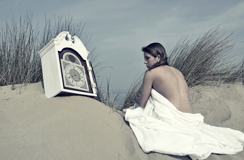 beach, strategic covering, 1080P, women outdoors, model, sand, clocks, time