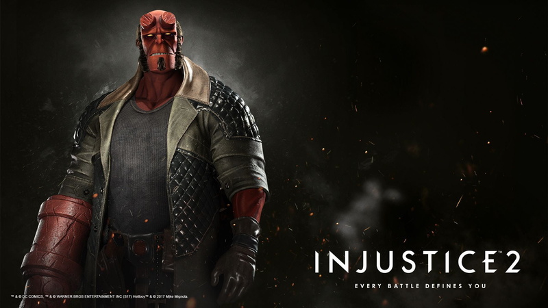 1080P, DLC, Injustice 2, Dark Horse Comics, demon, NetherRealm Studios, fighting, Hellboy, Fighter Pack