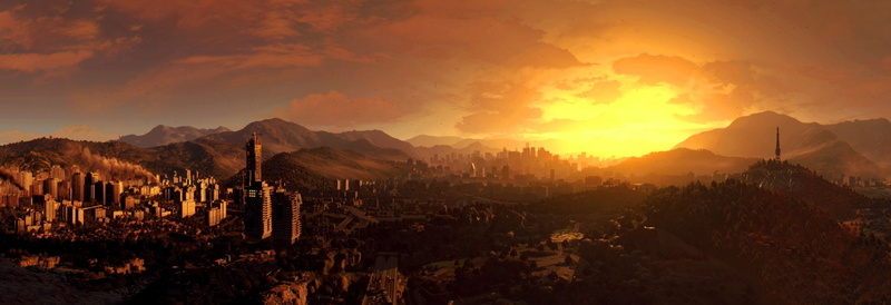 Dying Light, Video Game, 1080P, City, Harran (Dying Light), Sunset