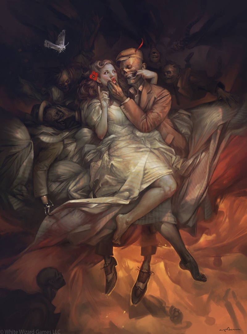 dress, 720P, women, Apterus, people, brunette, horror, corpse, drawing