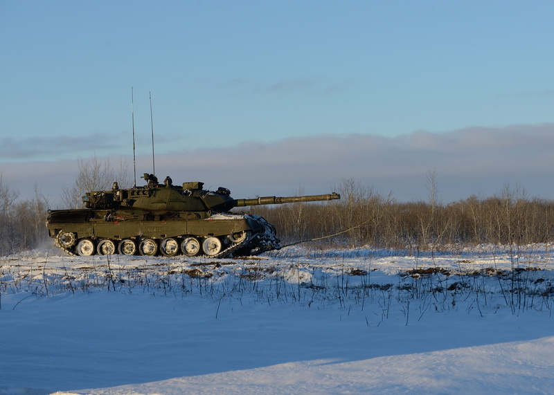 tank, winter, field, the sky, Leopard 1, 1080P