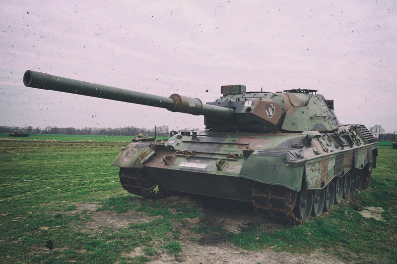 Leopard 1 A6, trunk, tank, field, 1080P