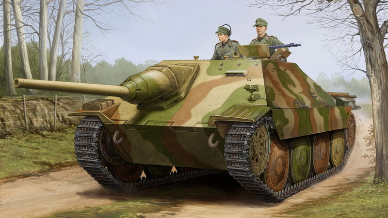 Hetzer, tank fighter, self-propelled artillery, German light, 1080P, SAU, Jagdpanzer 38(t)
