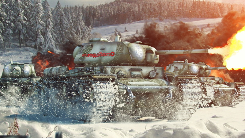 video games, day, fire, winter, burning, snow, fire - natural phenomenon, motion, nature, water, World Of Tanks, transportation, land vehicle, heat - temperature