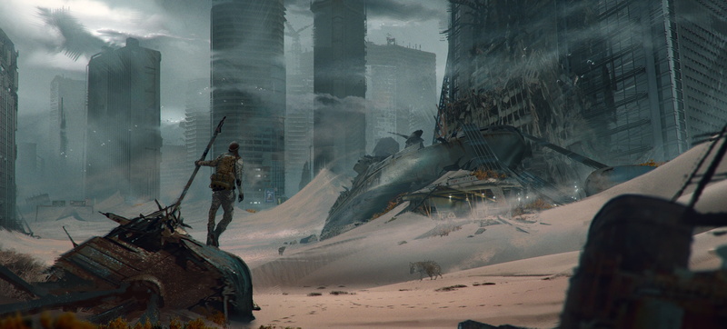 day, 2K, ruins, built structure, men, game, warning sign, communication, environment, fog, outdoors, smoke - Physical Structure, industry, working, the city