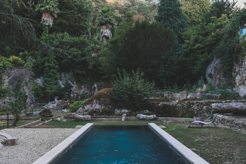 outdoors, photo, flowing water, sintra, tranquil scene, water, peaceful, turquoise colored, pool, use, tree, no people, tranquility, green color, plant