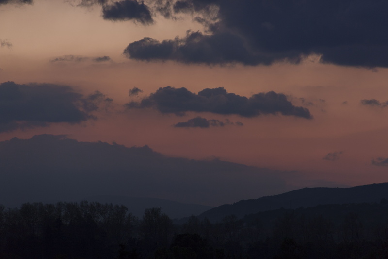ilidža, nature, mountain range, sky, tranquility, outdoors, mountain, hill, idyllic, environment, cloud - sky, silhouette, orange color, tranquil scene