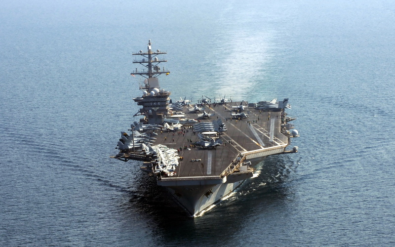 the carrier, aircraft, USS Dwight D. Eisenhower, 2K, gray, weapons, carrier