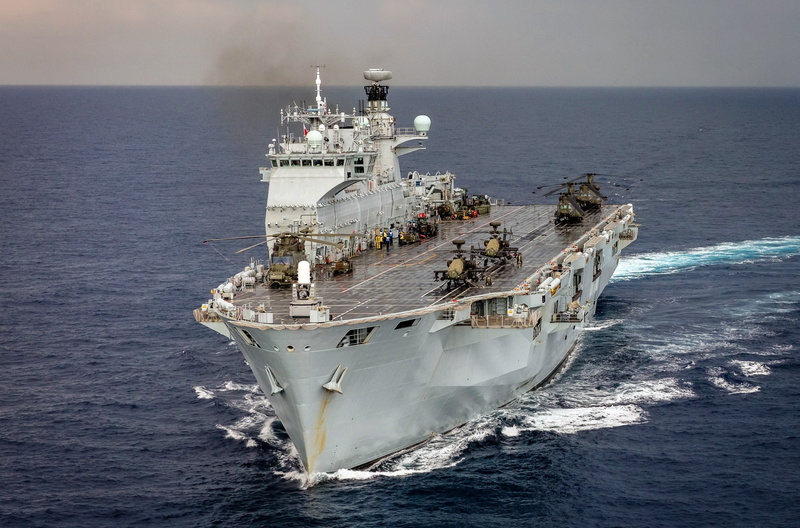 Navy, Helicopter Carrier, weapons, army, 1080P, HMS Ocean (L12)