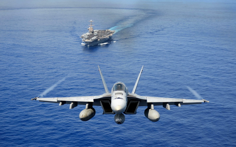 aerospace industry, navy, nature, motion, the carrier, business, weapons, flying, 2K, shipping, high angle view, mode of transportation, no people, ship