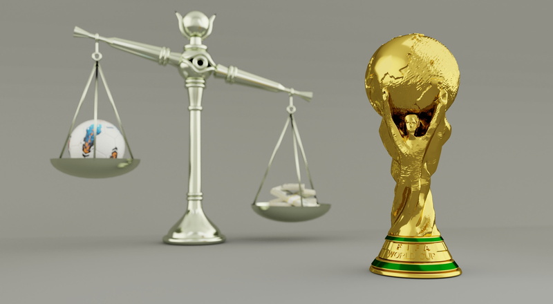 fifa, bribe, award, fifa 2018, championship, football, female likeness, no people, 4K, gray background, shape, tournament, weight scale, instrument of measurement