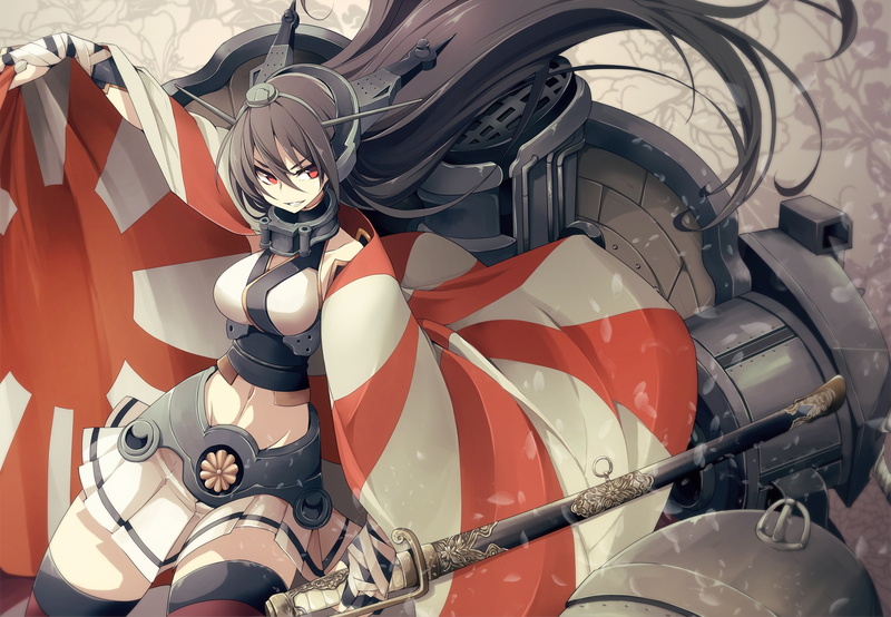 high angle view, sunlight, women, outdoors, transportation, real people, flag, day, 1080P, mode of transportation, inflatable, lifestyles, security, Kantai Collection