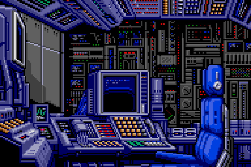 pixel art, technology, pixelated, monitor, chair, 2K, computer, pixels, digital art