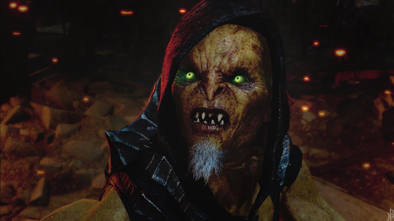celebration, front view, looking at camera, real people, focus on foreground, males, portrait, Middle-earth, night, looking, fear, headshot, Middle-Earth: Shadow of War