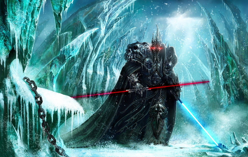 video, art, Video Games, warcraft, dark, games, lich, starkiller, hd, lightsabers, 1080P, world, x, king