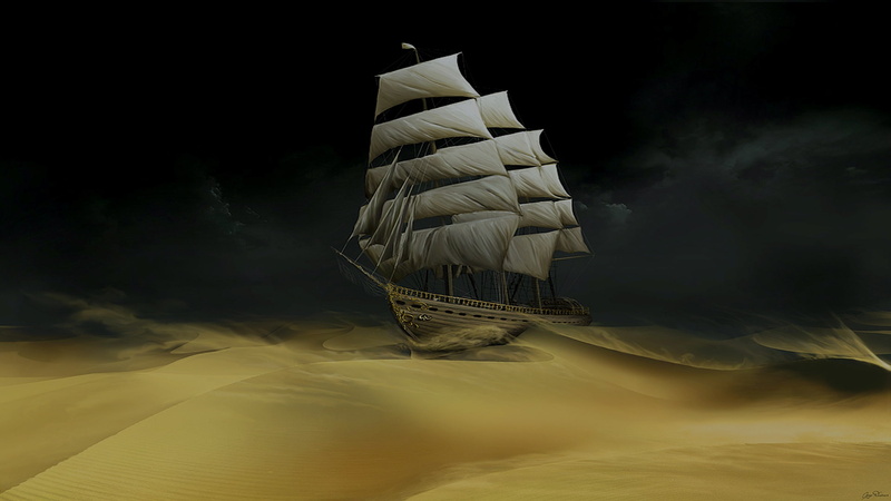 1080P, x, deserts, desert, art, adventures, nature, desert ship, ship, hd, The Adventures Of Tintin, tintin