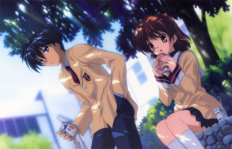 4K, anime, Clannad, anime girls