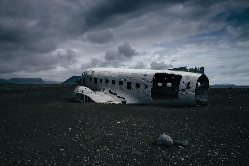 derelict, cloud, airliner, minimal, 5K, explore, desolation, destruction, adventure, desert, land, no people, overcast, nature, crashed, landscape, air vehicle