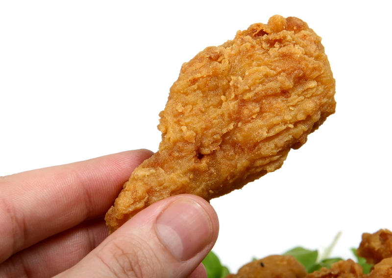 studio shot, junk, cut out, human hand, holding, meal, unhealthy eating, body part, meat, human finger, chick, snack, hungry, close-up, freshness, wing