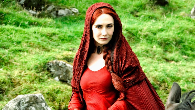 hoods, Melisandre, Game of Thrones, TV, HBO, red dress, 1080P, Carice van Houten, cloaks