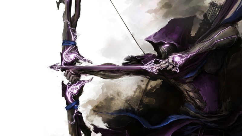 cloak, mask, Archer, bow, arrow, art, 1080P, weapons