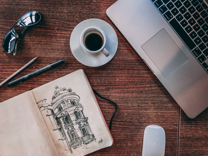desk, coffee cup, business, connection, flat lay, pen, food and drink, mac, computer equipment, productivity, mouse, furniture, keyboard, book, indoors