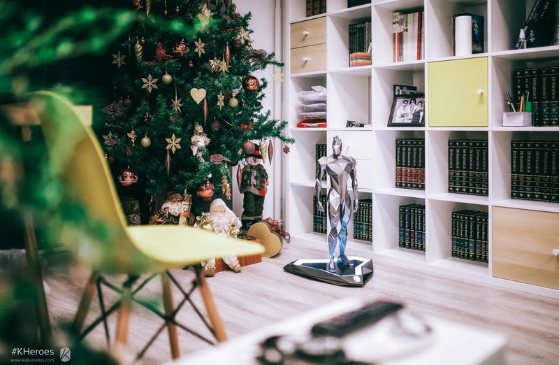chair, architecture, built structure, christmas tree, celebration, no people, kehn`wa, plant, decoration, indoors, Christmas, tree, seat, ambient light