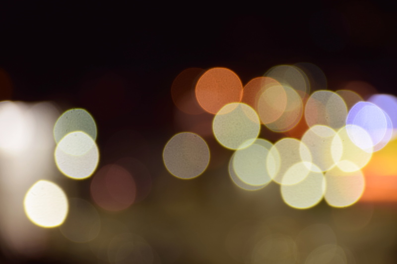 light - natural phenomenon, christmas, no people, bokeh, modern, defocused, brightly lit, pattern, spotted, 5K, night, white, yellow, projection, backgrounds