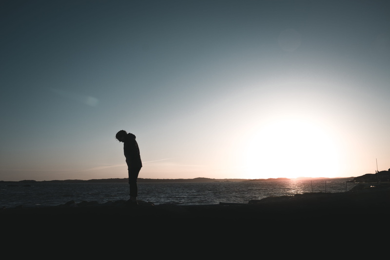 standing, earth, windy, sweden, ocean, moody, sky, sea, tranquility, sunset, scenics - nature, planet, summer, music, 5K, dawn, real people, love, mindful