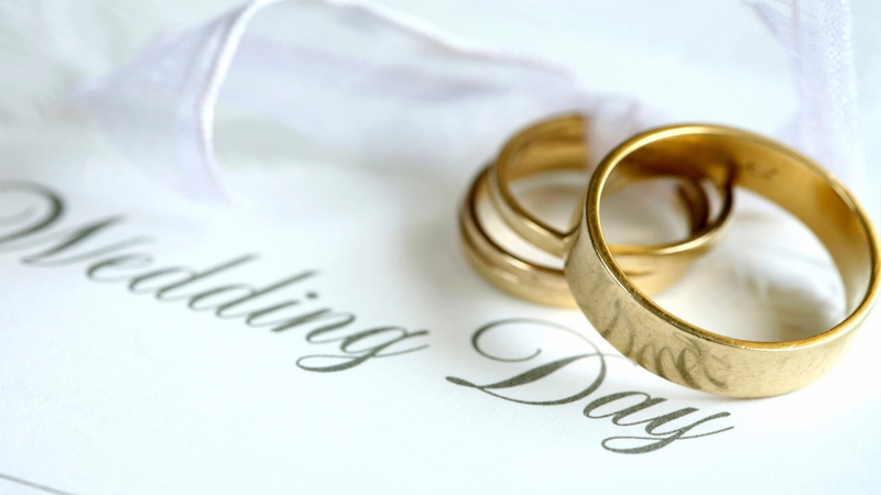 marriage, couple, hands, pair, rings, fingers, wedding, 1080P