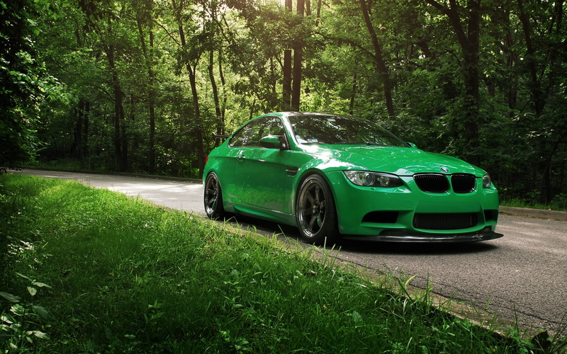 nature, trees, roads, wheels, auto, bmw, forest, cars, tuning, 1080P, green, vehicles, stance, grass