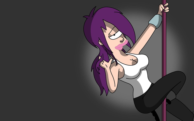 Futurama, indoors, arts culture and entertainment, Turanga Leela, pink color, copy space, black color, art and craft, no people, purple, creativity, representation