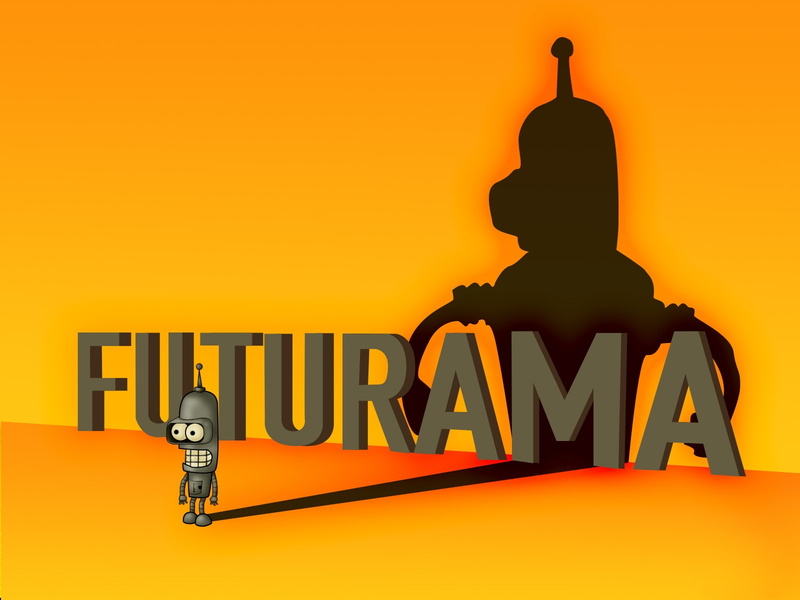 futurama, 720P, hd, bender, orange, cartoon/comic