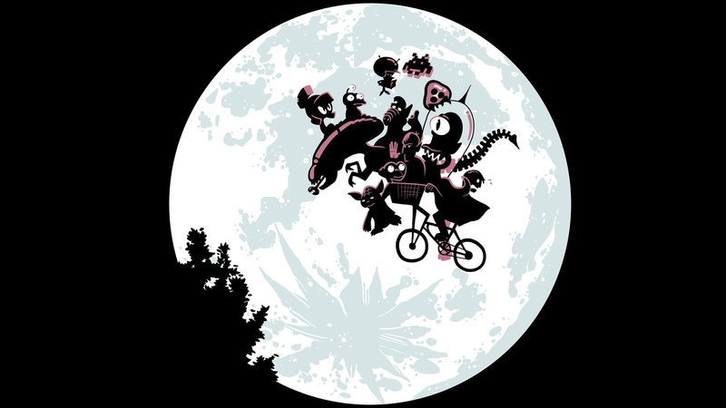 no people, nature, plant, 1080P, transparent, low angle view, silhouette, leisure activity, sphere, aliens alien movie yoda the great gazoo alf et_ spock nibbler marvin the martian kang space invaders