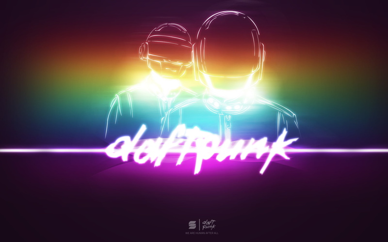 digital art, music, 1080P, Daft Punk