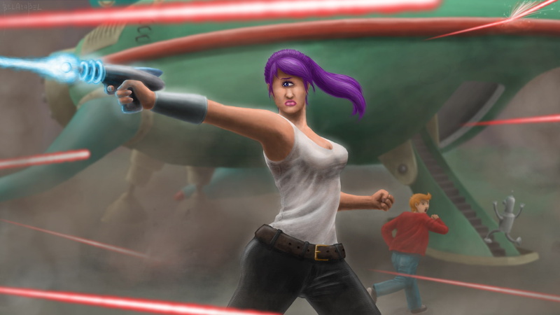turanga, fan, Futurama, bender, art, alternative, leela, fry, x, 1080P, hd
