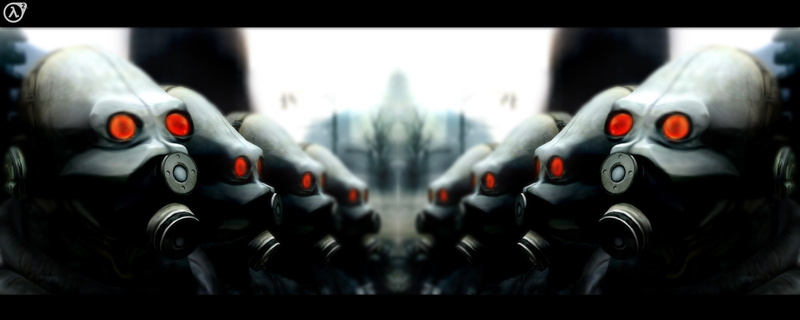 video games, Half-Life 2, 2K, red eyes