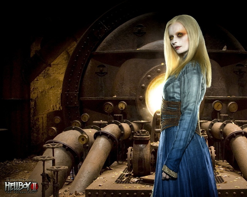 Movie, industry, 720P, blond hair, clothing, Anna Walton, casual clothing, hairstyle, architecture, three quarter length, women, Hellboy II: The Golden Army