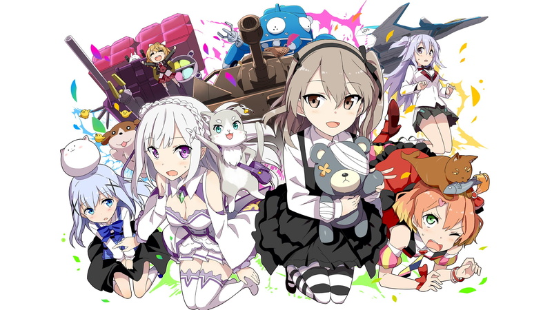 Anne Happy, Is the order a rabbit?, Macross Delta, Re:Zero Kara Hajimeru Isekai Seikatsu, 1080P, Emilia, Kafuu Chino, Hanakoizumi Anne, Freyja Wion, Shimada Arisu