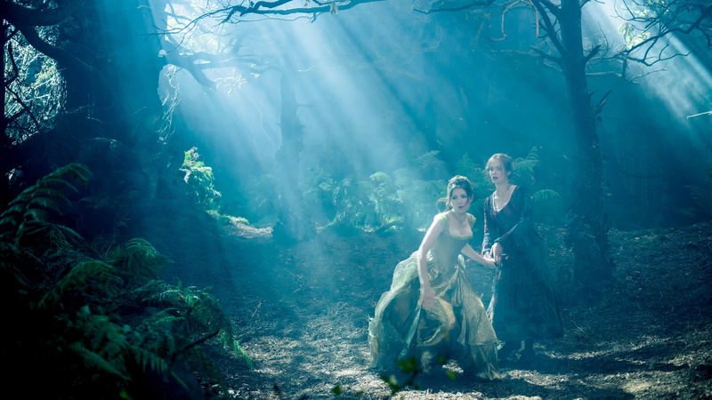 digital, two, fairy tale, Anna Kendrick, movie, 4K, surrounded, trees, women, fantasy, Into the woods, Best Movies of 2015