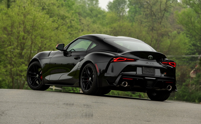black, A90, mk5, the fifth generation, 2020, mkV, 2K, coupe, Gazoo Racing, 2019, GR Above, Supra, double, asphalt, Toyota