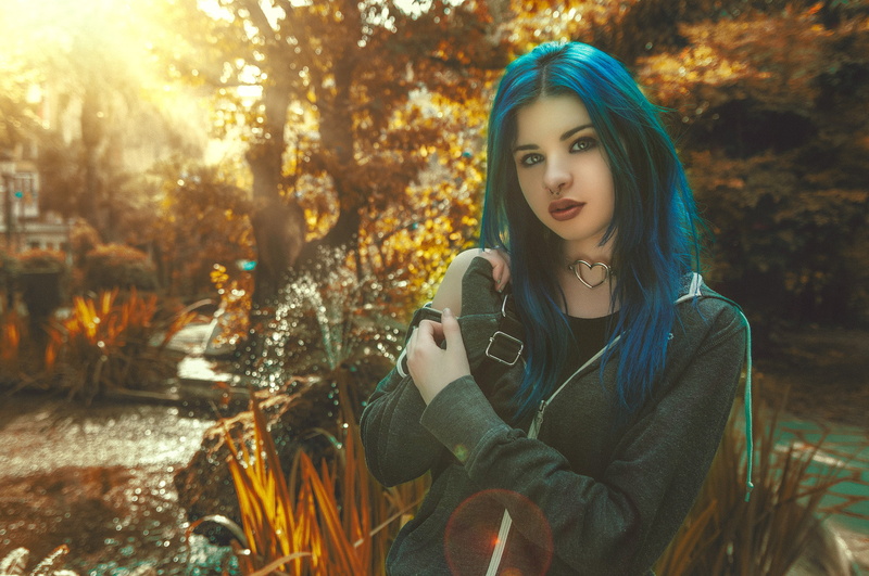 Ruben Cid, 500px, women, 1080P, dyed hair, women outdoors, model