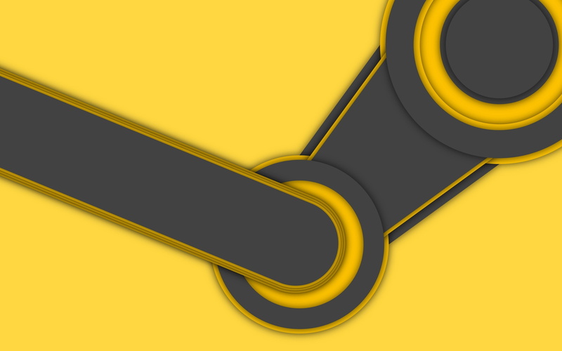 logo, 2K, steam, yellow