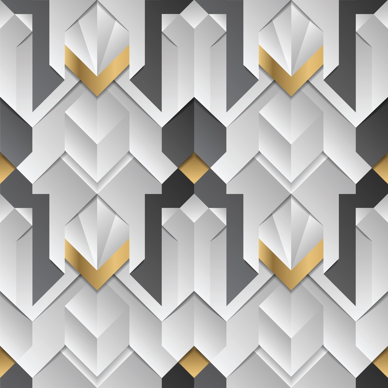 grey, stripes, geometric, elements, abstraction, white, geometry, 4K, golden, element, gold, decor