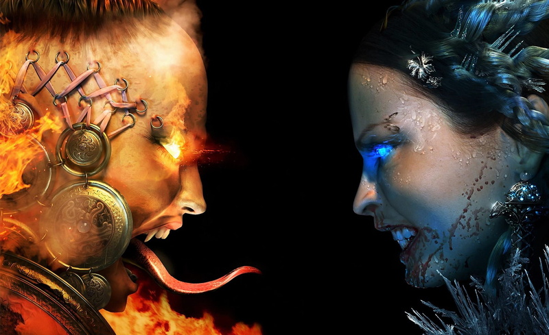 Elemental, Dark, 1080P, Man, Fantasy, Woman, Creepy, Demon