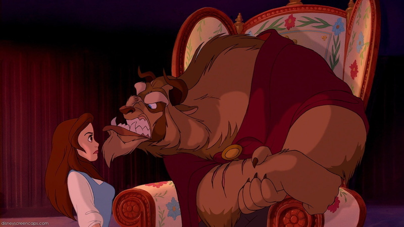x, movies, beast, belle, art, armchairs, 1080P, beauty, entertainment, hd, disney
