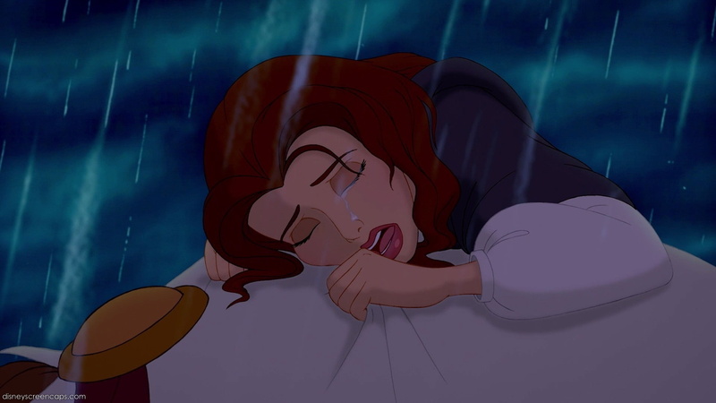 disney, x, belle, hd, movies, beast, art, Crying, 1080P, entertainment, beauty