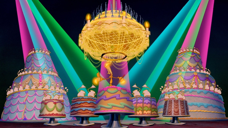 hd, beast, movies, art, 1080P, desserts, cakes, disney, candles, entertainment, x, beauty