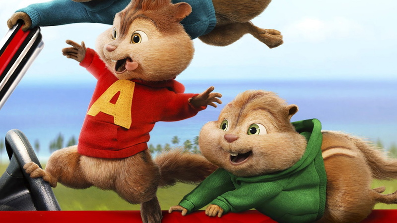Alvin, 2015, Movie, Road, 1080P, Chipmunks, chip