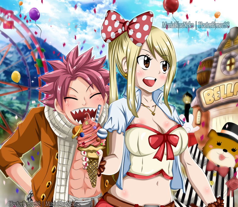 Fairy Tail, 1080P, Anime, Lucy Heartfilia, Natsu Dragneel
